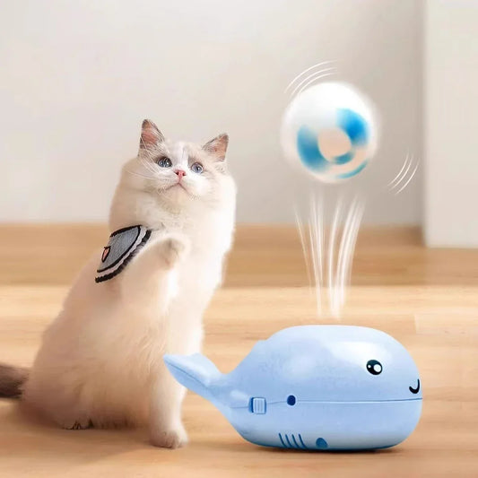New Electric Floating Ball Cat Toy - Whale - - ProPawPet.com