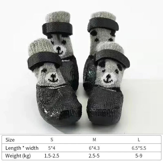 4pcs Puppy Dog Teddy Socks Waterproof Cat - ProPawPet.com