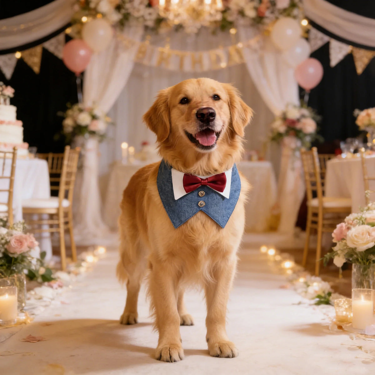 Sucado Dog Tuxedo Suit Bandana, Wedding - ProPawPet.com