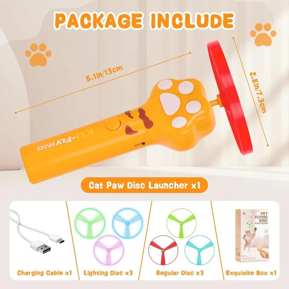 Cat Chase Fetch Toy Rechargeable Disc - ProPawPet.com