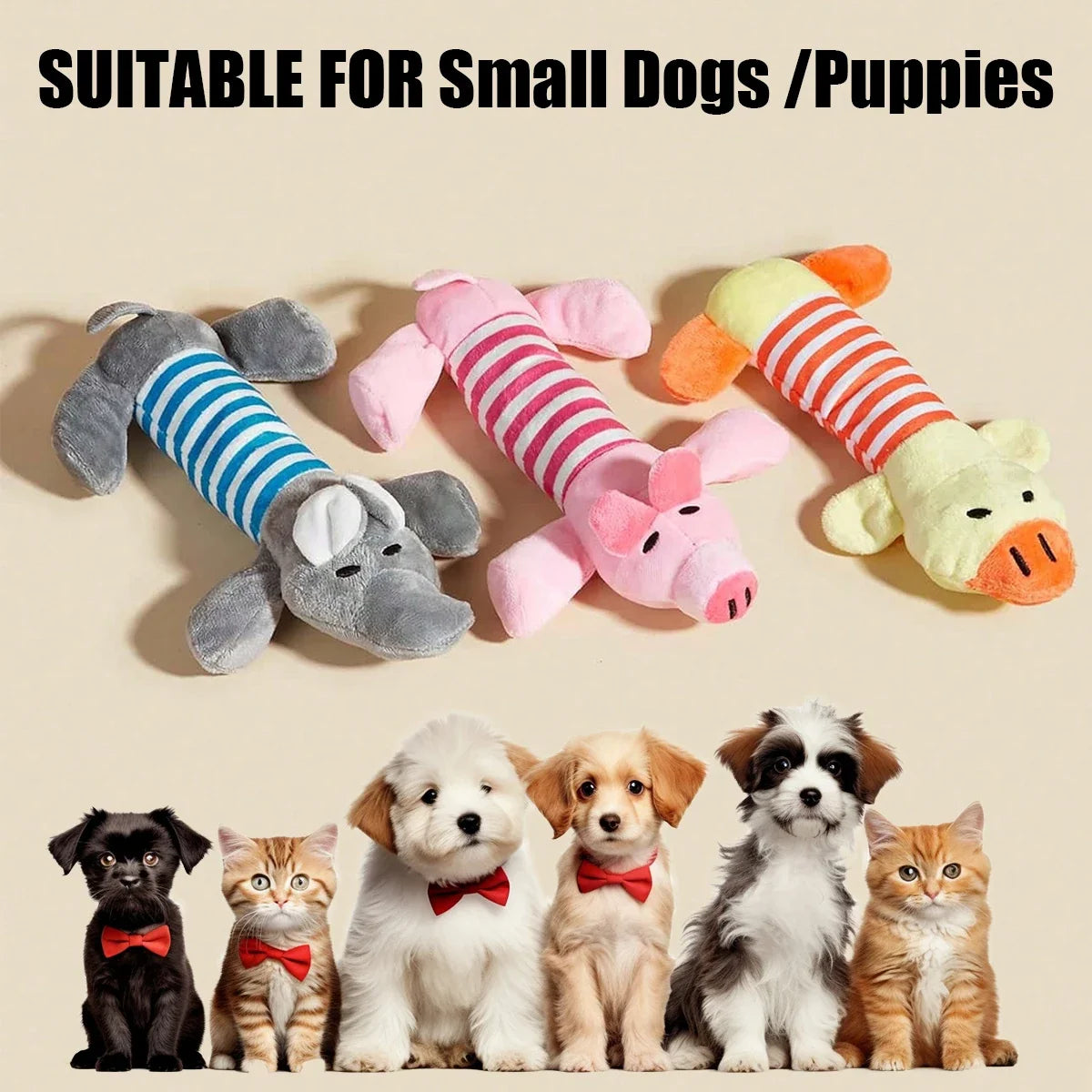 3/1Pack Animal Squeaky Toys for Dogs - ProPawPet.com