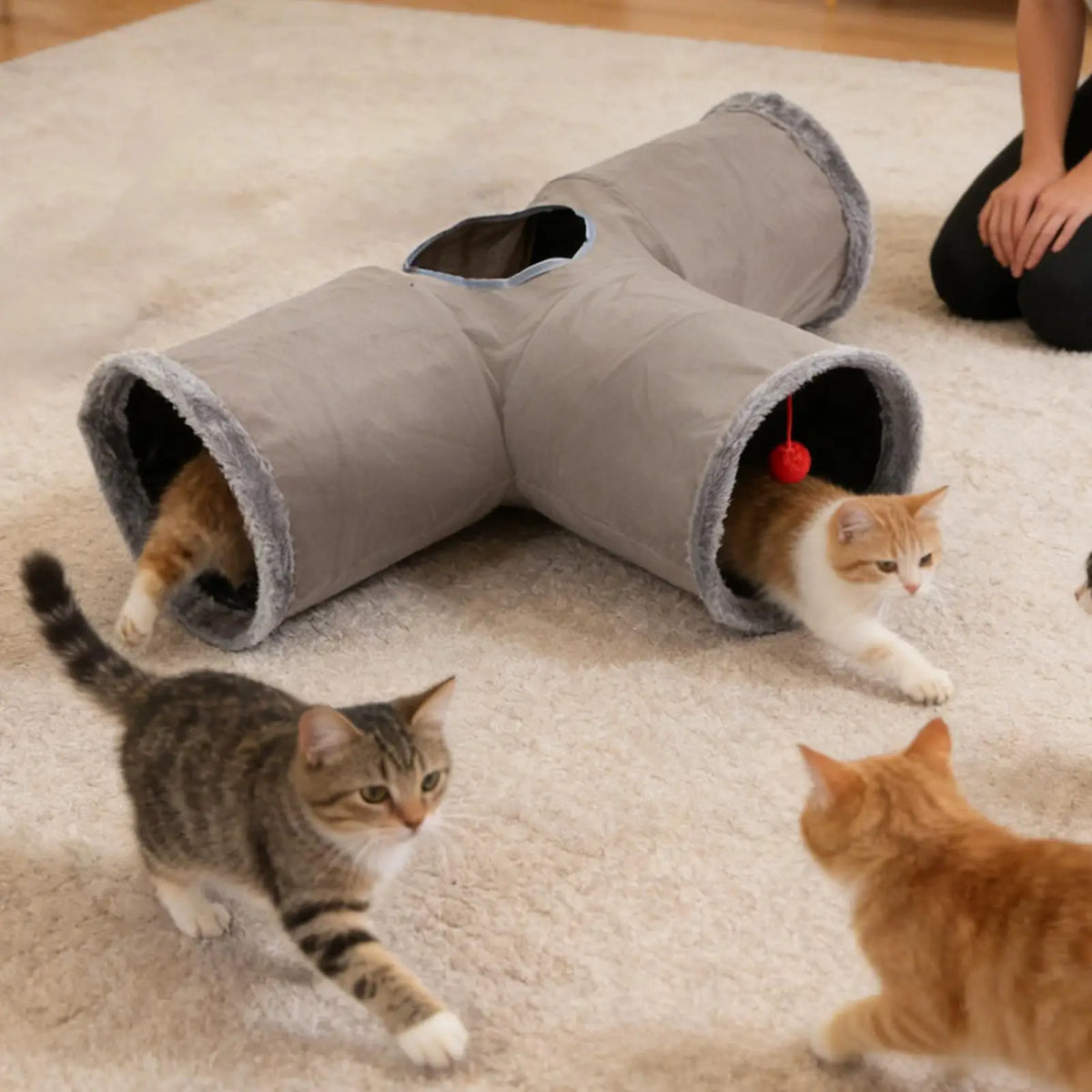 Cat Tunnel Interactive Foldable Flexible Cat - ProPawPet.com