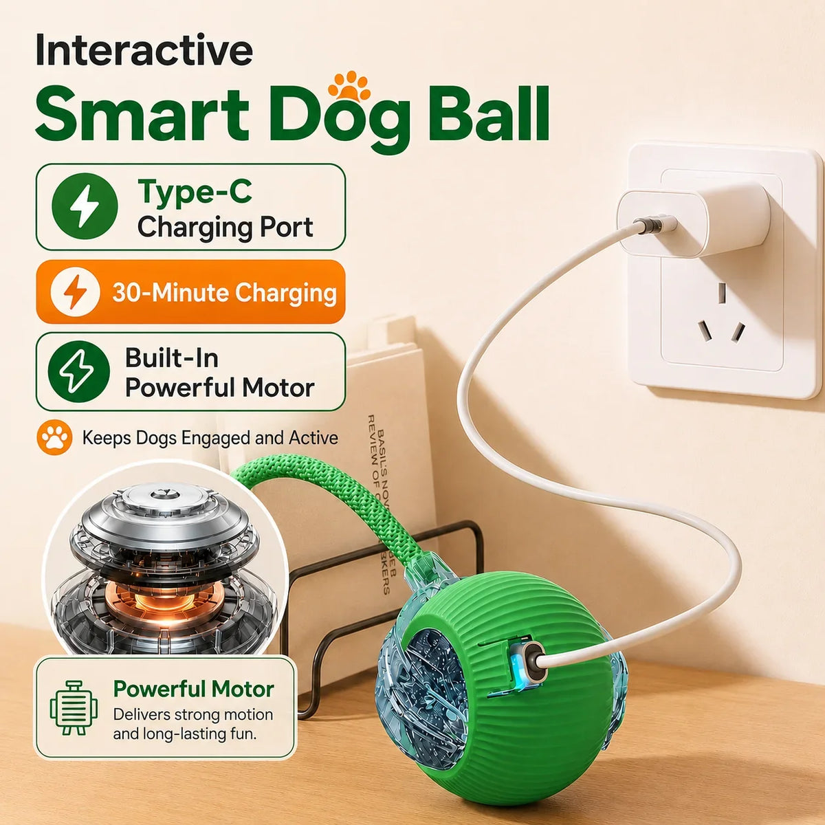 New Dog Interactive Ball Toy,Automatic - ProPawPet.com