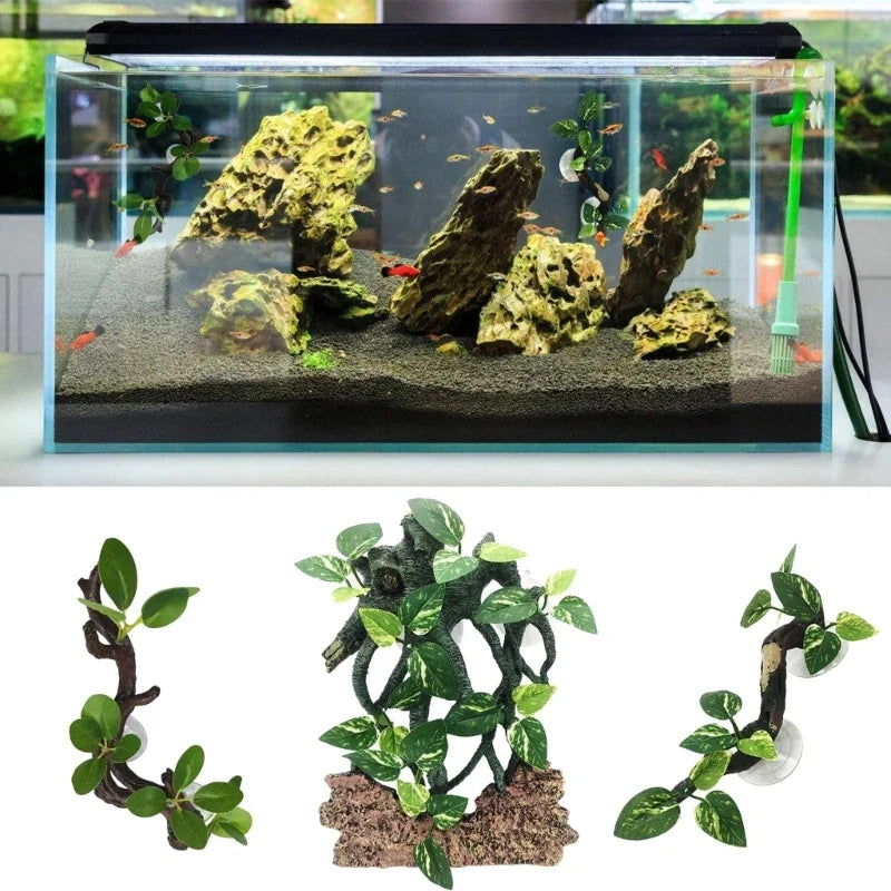Reptiles Decoration Terrarium Plant Corner - ProPawPet.com