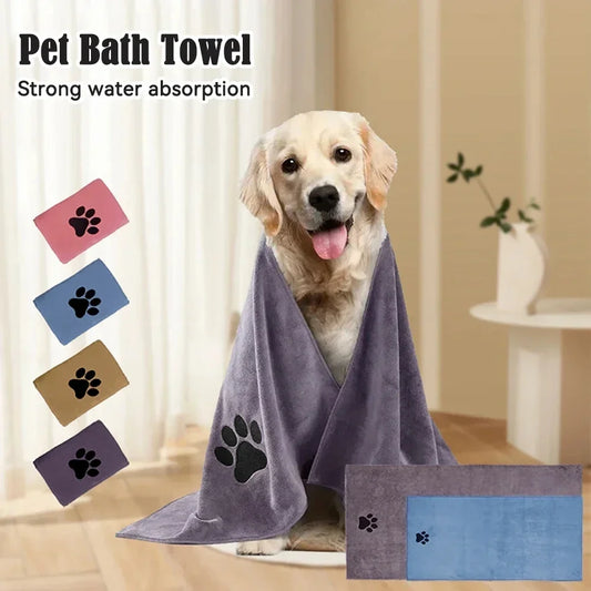 3 Size Options Microfiber Pet Bath Towel - ProPawPet.com