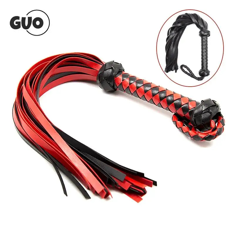 Leather Horse Riding Whip With Woven Handle - ProPawPet.com