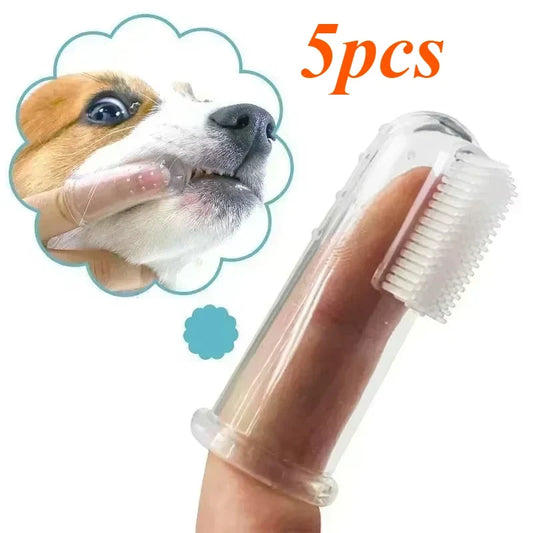 5pcs Super Soft Pet Finger Toothbrush Dog - ProPawPet.com