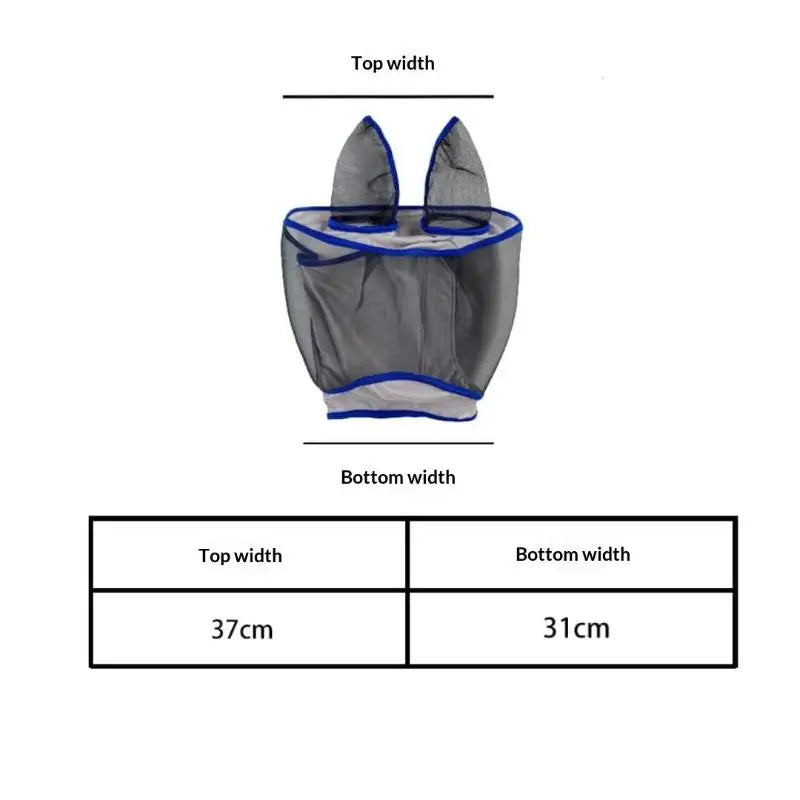 Adjustable Professional Comfortable Quick Dry Horse Fly Mask Breathable