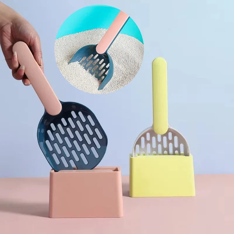 Cat Litter Scoop Set with Base Long Handle - ProPawPet.com