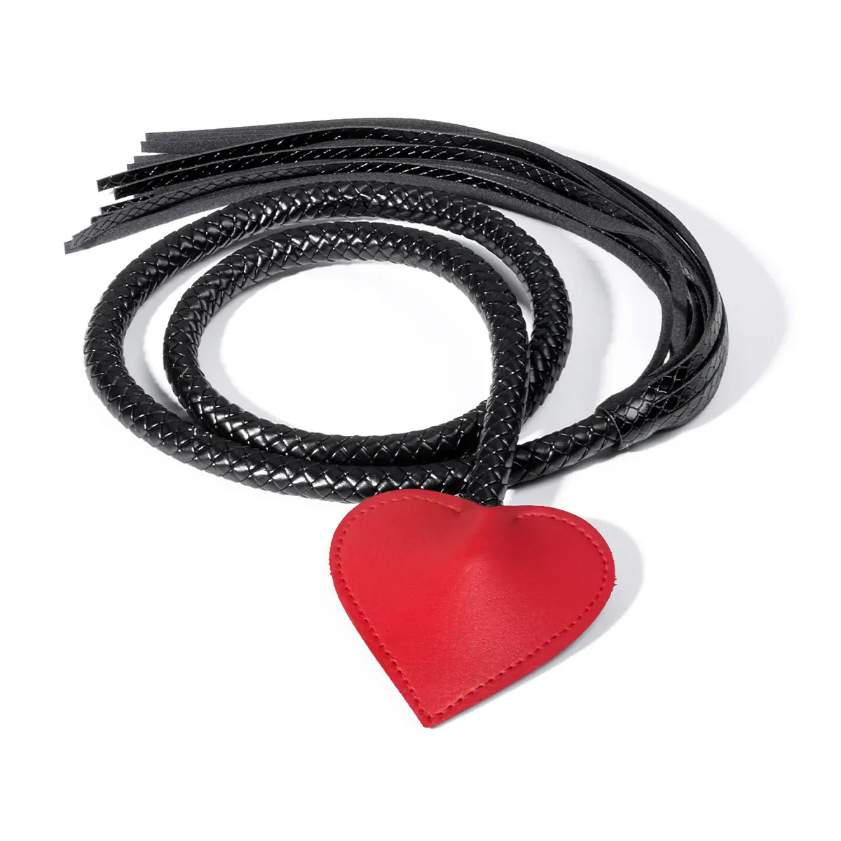 127CM Heart-Shaped PU Leather Horse Whip for - ProPawPet.com