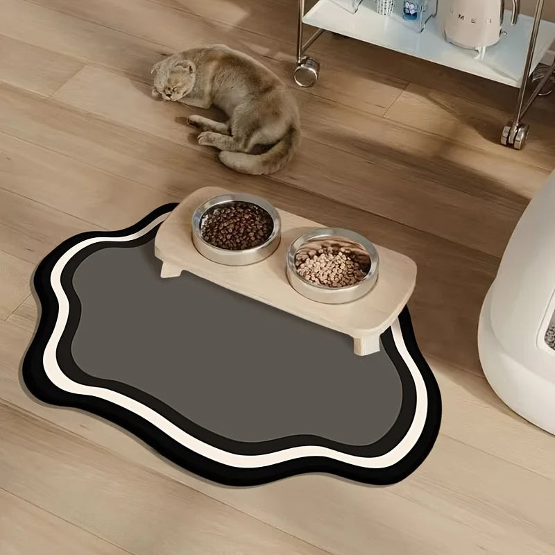 Absorbent Pet Feeding Pad, Non-Slip