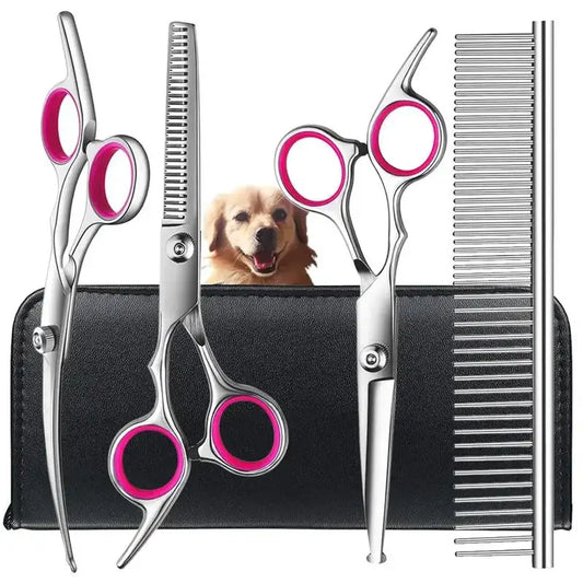 4pcs Premium Titanium Coated Dog Grooming - ProPawPet.com