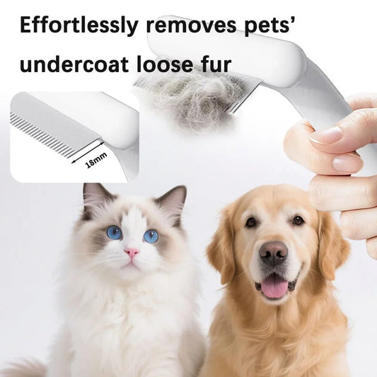 3‑in‑1 Pet Grooming Comb Dog Cat Deshedding - ProPawPet.com