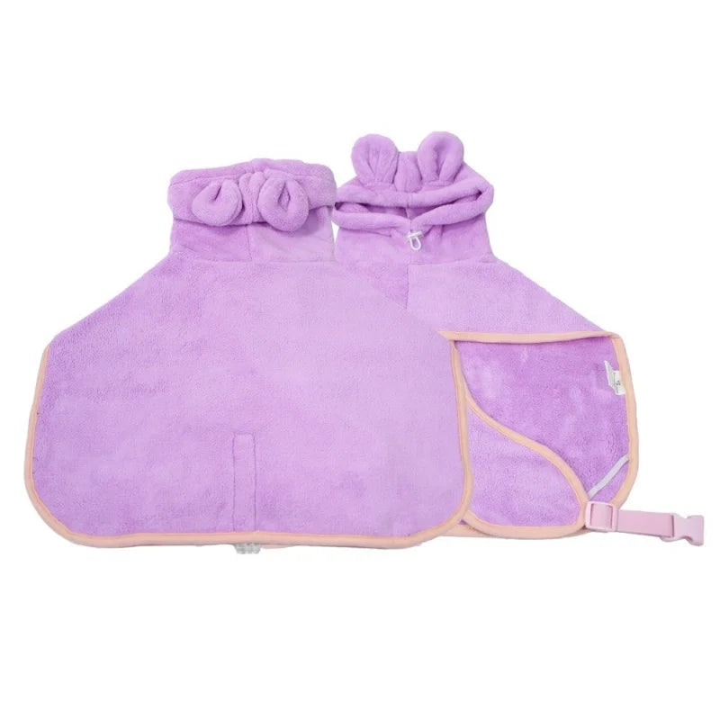 Microfiber Dog Bathrobe Super Absorbent Pet - ProPawPet.com