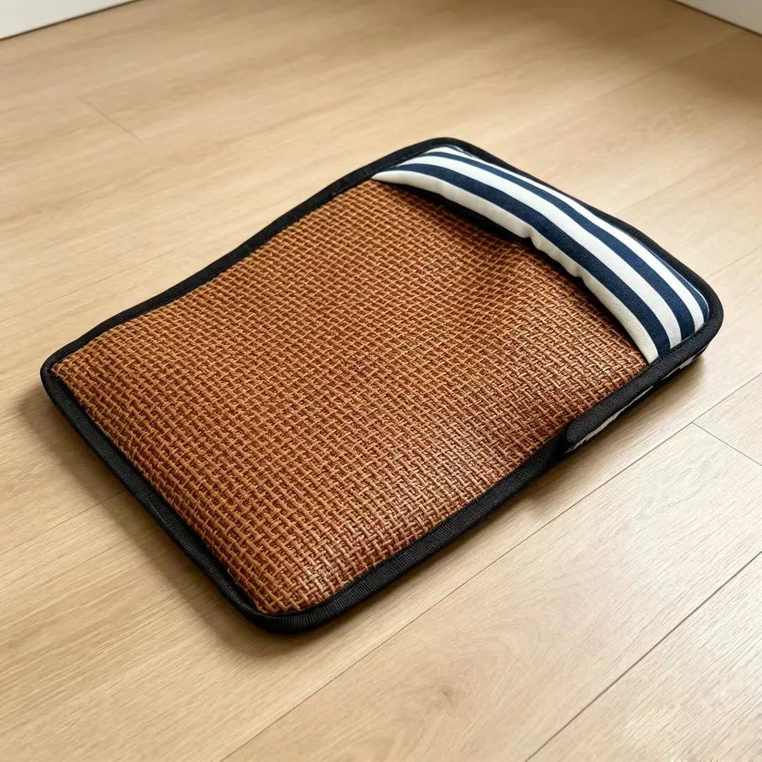 Summer Rattan Woven Mat Pet Pad Cotton Linen - ProPawPet.com
