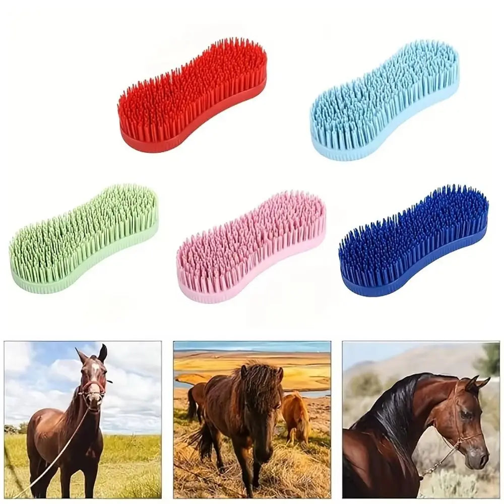 New 1Pcs Colorful Horse Grooming Brush - ProPawPet.com