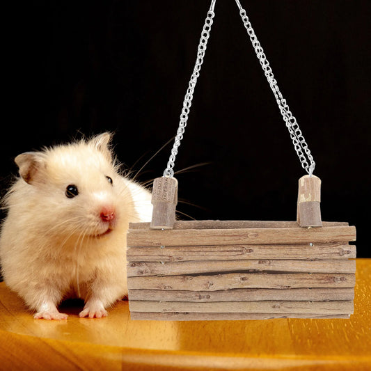 Wooden Hamster Cage Swing Hammock Hanging - ProPawPet.com