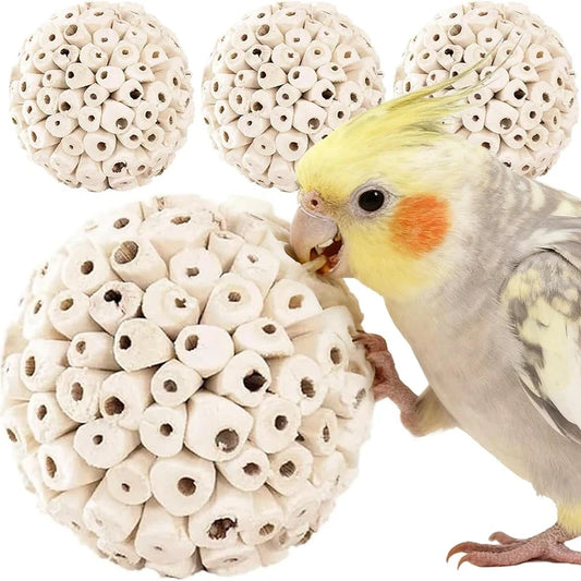 3 Pieces Bird Parrot Chew Toy Sola Balls - ProPawPet.com