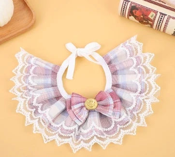 Lace Pet Scarf Cat Bib Dog Collar Lace Daisy - ProPawPet.com