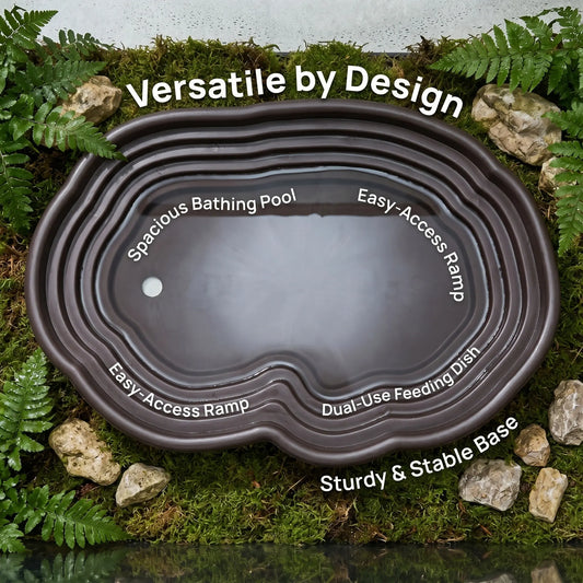 Large Turtle Bathing Pool Reptile Water Dish - ProPawPet.com