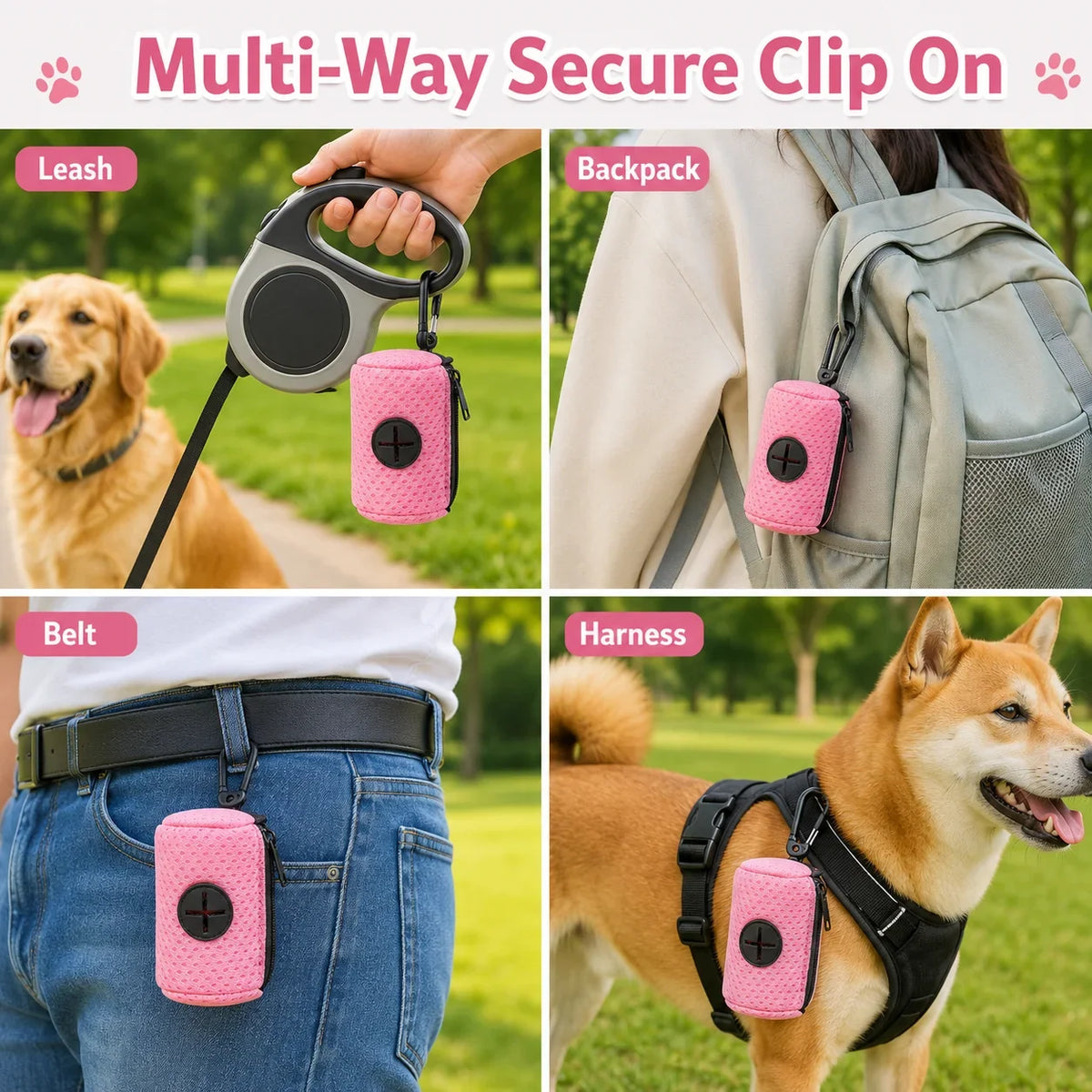 Dog Poop Bag Dispenser Hangingable Dog Poop - ProPawPet.com