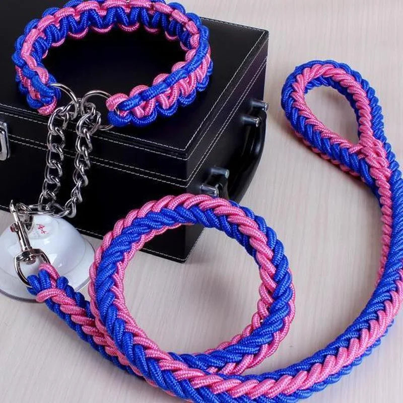 Double Strand Rope Large Dog Leashes Metal P - ProPawPet.com