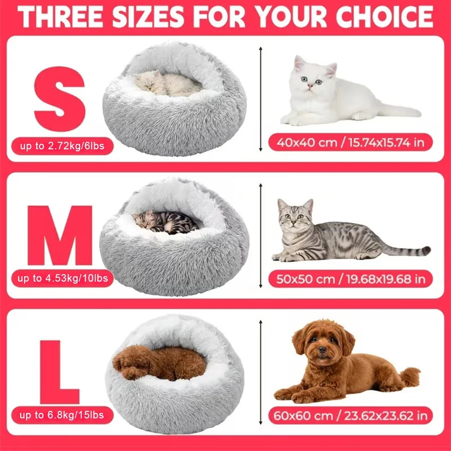 Cozy Cat Bed Shell-Shaped Semi-Enclosed - ProPawPet.com