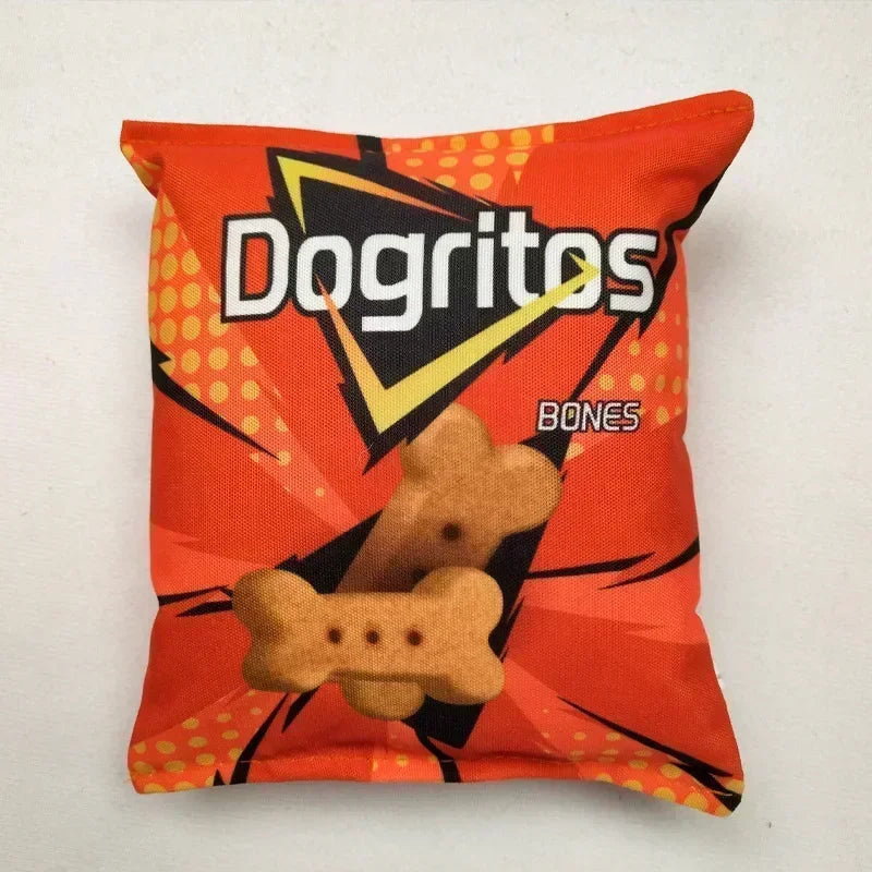 Potato Chip Bag Funny Dog Toys Plush - ProPawPet.com