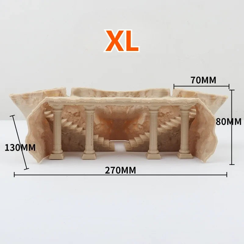 3D Printed Roman Secret Realm Aquarium Cave – 8 Colors