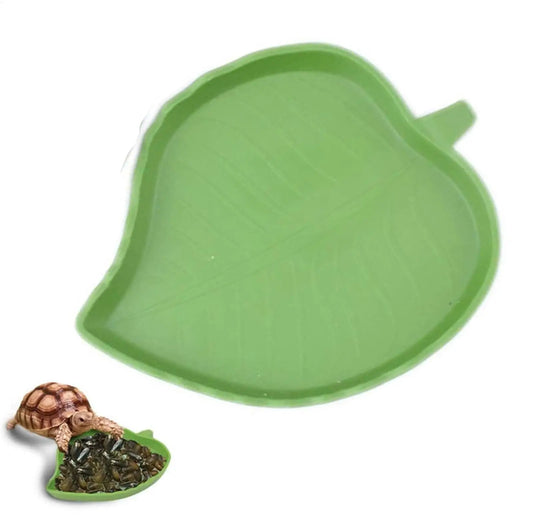 Leaf Reptile Food Water Bowl Flat Drinking - ProPawPet.com