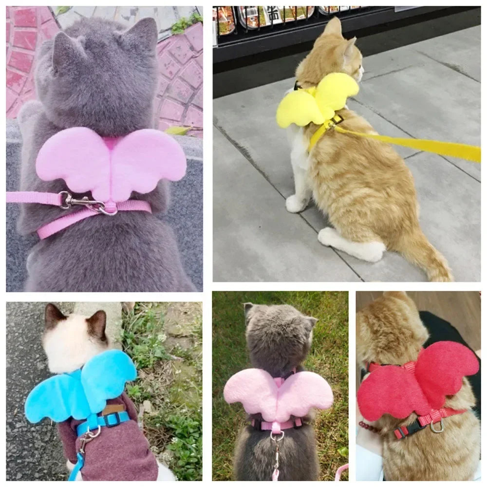 Adjustable Kitten Harness and Leash Set Cute - ProPawPet.com