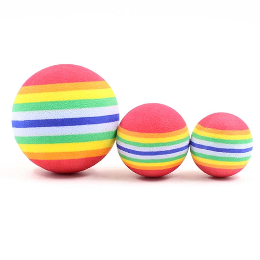 5/10/30PCS Rainbow EVA Cat Toys Ball - ProPawPet.com