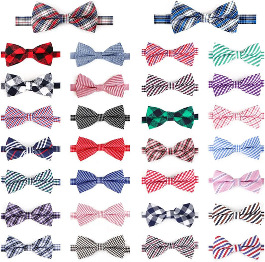 30/50Pcs Dog Bowties Soft Polyester Dog Bows - ProPawPet.com