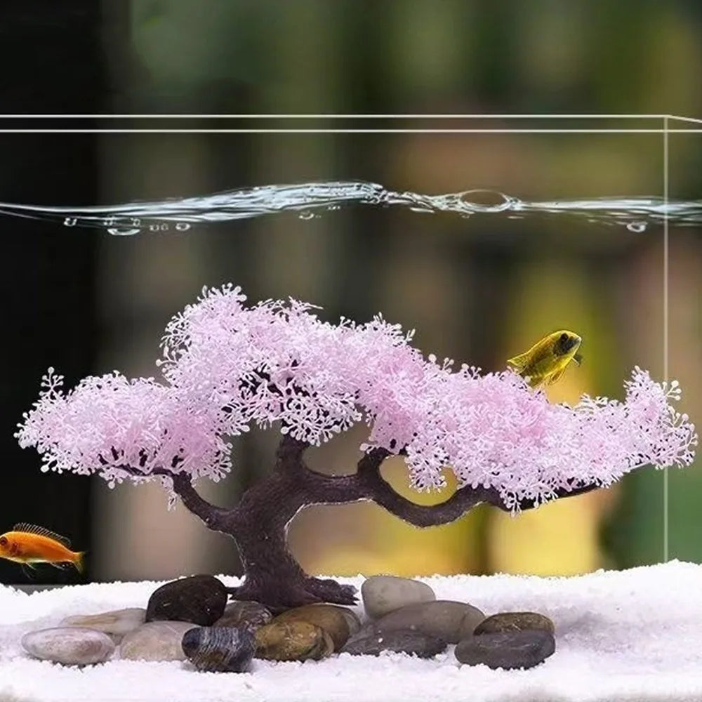 Realistic Aquarium Cherry Blossom Underwater Scene Simulation – 8 Colors