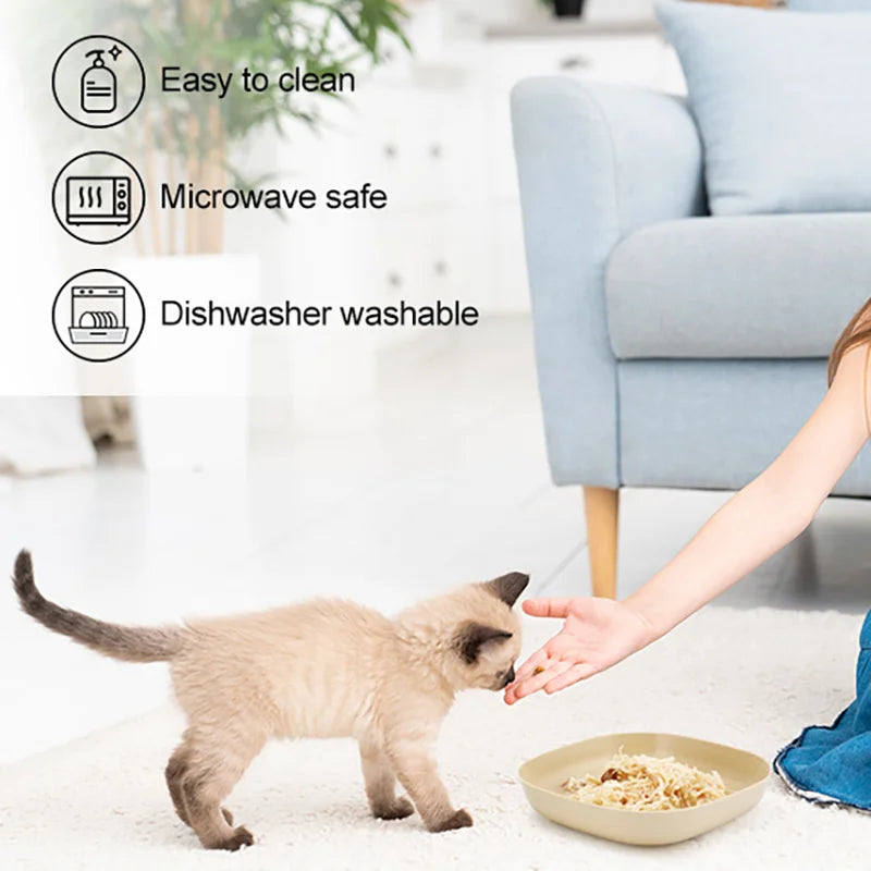 3/10/20pcs Non-Slip Plastic Cat Bowls Set - ProPawPet.com