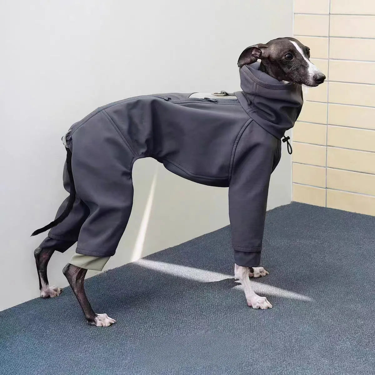 Turtle Neck Warm Dog Jacket,greyhound – photo 2