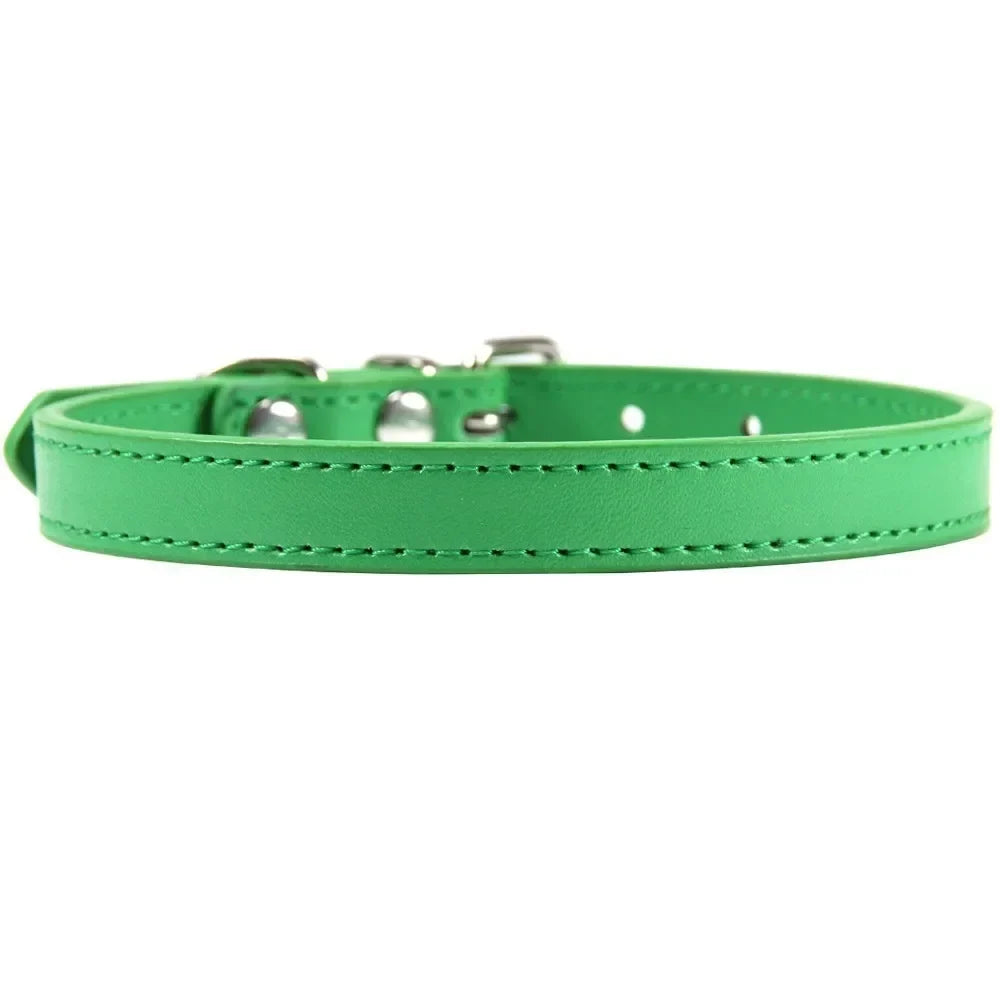 Colorful Leather Puppy Cat Collar Cute - ProPawPet.com