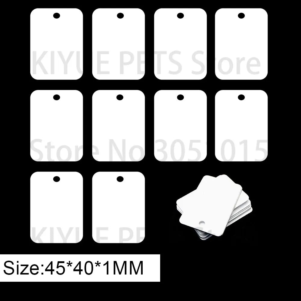 100Pcs Customize Sublimation Dog Tag Pet - ProPawPet.com
