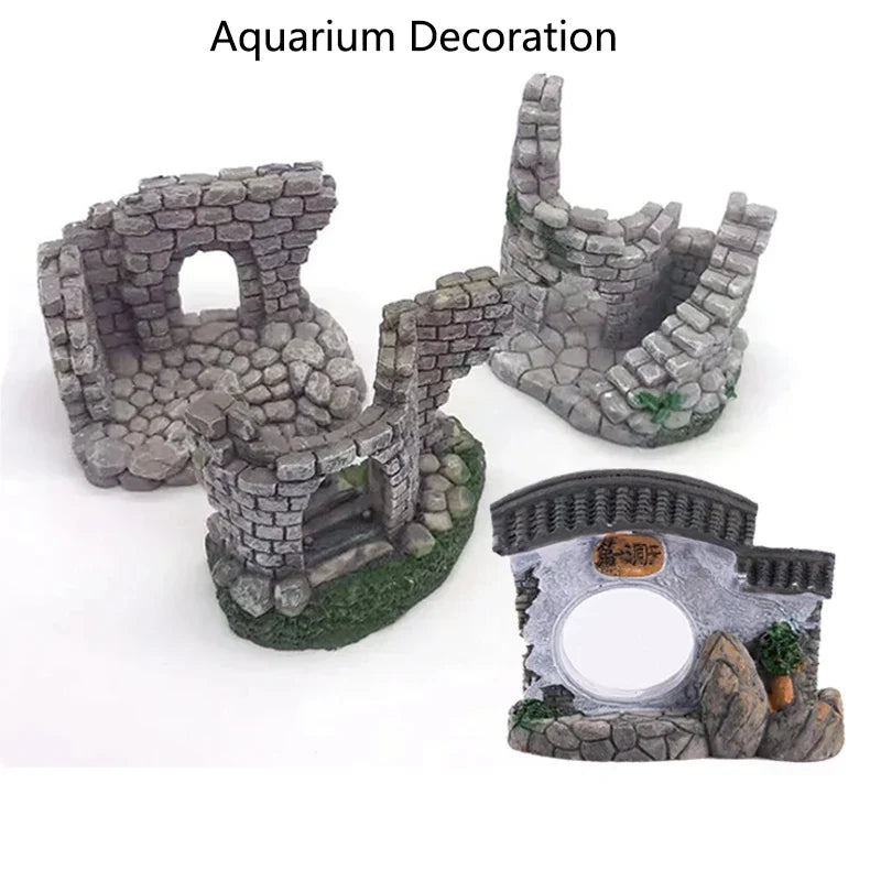 Resin Door Aquarium Decoration Fish Tank - ProPawPet.com