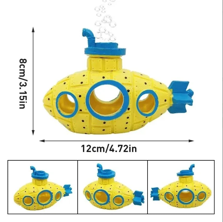 Resin Submarine Ornaments Fish Shrimp Shelter Cave – Aquarium Supplies