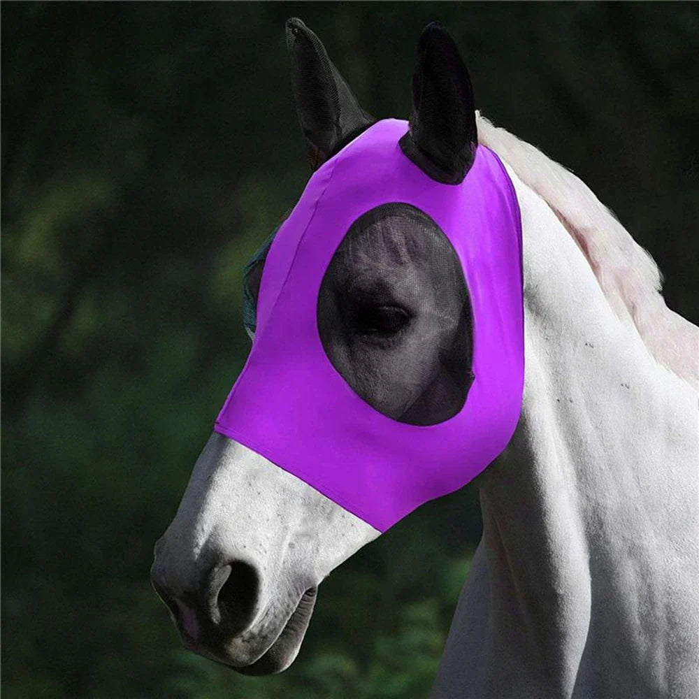 Breathable Horse Fly Mask Anti Mosquito Flies UV Protection – 6 Colors