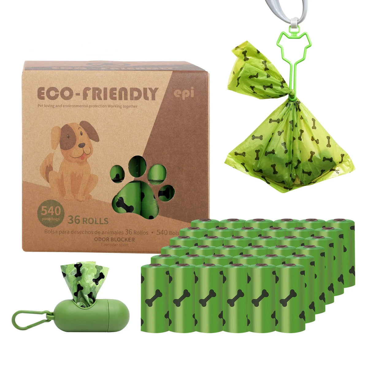 EPI Biodegradable Pet Garbage Bag Dog Poop - ProPawPet.com