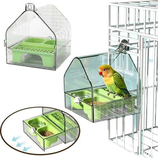Removable Tray Bird Cage Feeder Box - ProPawPet.com