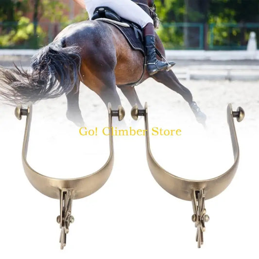 Q84C Zinc Alloy Horse Boot Spur with Gears - ProPawPet.com