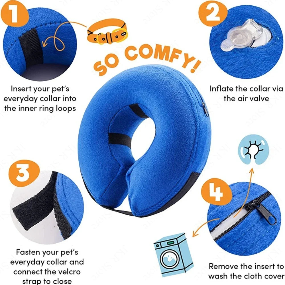 Inflatable Dog Recovery Collar Soft - ProPawPet.com