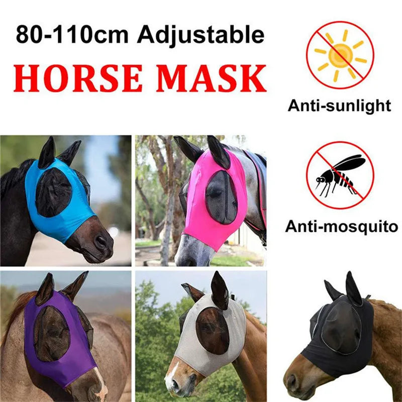 New breathable horse mask anti-mosquito fly - ProPawPet.com