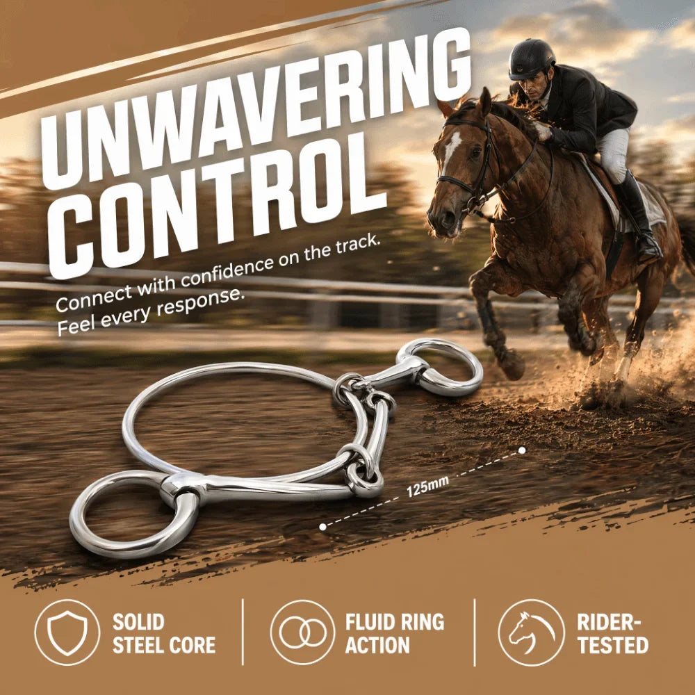 Stainless Steel Horse Mouth Bit Smooth - ProPawPet.com