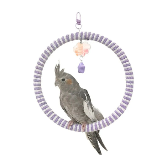 Hanging Parrot Swing Ring Cloud Star - ProPawPet.com