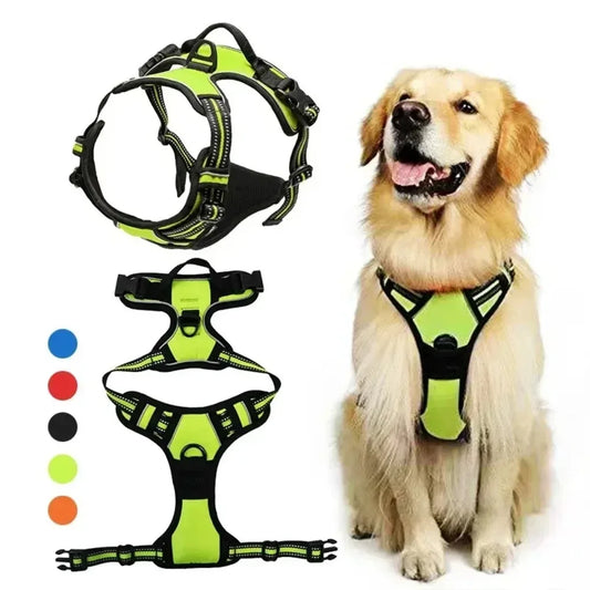 Reflective Adjustable Breathable Vest Chest - ProPawPet.com