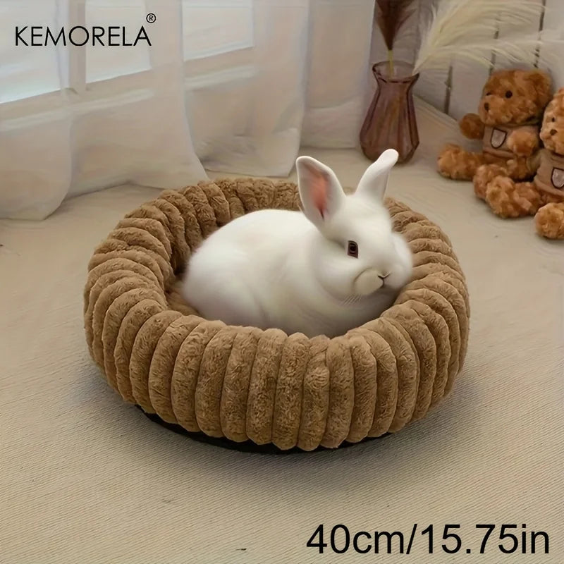 Plush Round Pet Bed Washable Soft Nest for - ProPawPet.com